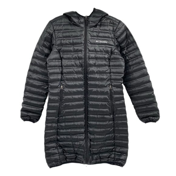 Columbia Black Amaze Mid-Length Down Puffer Jacket | Women’s Mid-Length Medium - Picture 1 of 8